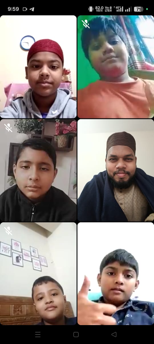 আন-নিদা কিডস একাডেমির অনলাইন ক্বিরাত ক্লাস।